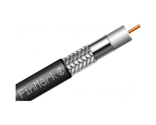 Кабель телевізійний FinMark RG-8-TC90 коаксіальний, black, 100м (274129)