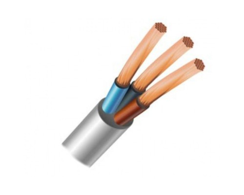 Кабель силовий ЗЗКМ 3х0.75 кв.мм гнучкий, 100м (ПВС 3x0,75 ECG)