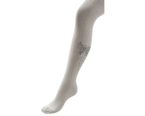 Колготки дитячі BNM з метеликами зі стразами (M0C0302-1172-5G-gray)