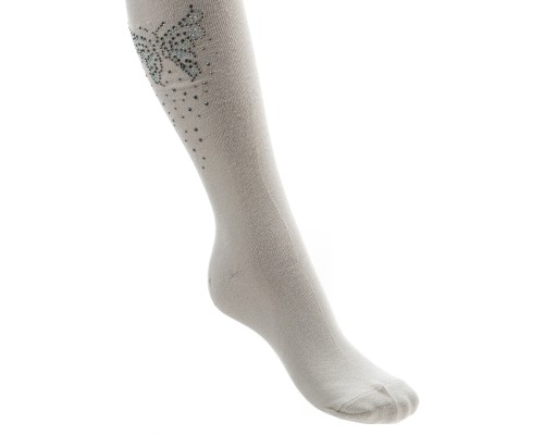 Колготки дитячі BNM з метеликами зі стразами (M0C0302-1172-5G-gray)