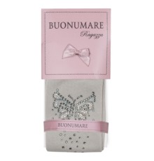 Колготки дитячі BNM з метеликами зі стразами (M0C0302-1172-5G-gray)