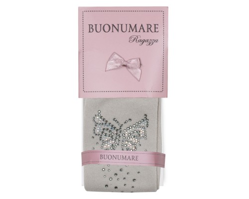 Колготки дитячі BNM з метеликами зі стразами (M0C0302-1172-5G-gray)