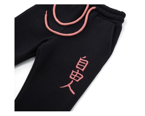 Штани дитячі Cloise на флісі (CL0155003-116-black|terracot)