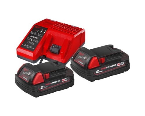Набір акумулятор + зарядний пристрій Milwaukee Li-Ion M18 NRG-202 (4933459213)