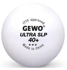 М'ячик для настільного теніса Gewo Ultra SLP 40+ ITTF 6 шт (81351200) (931057)