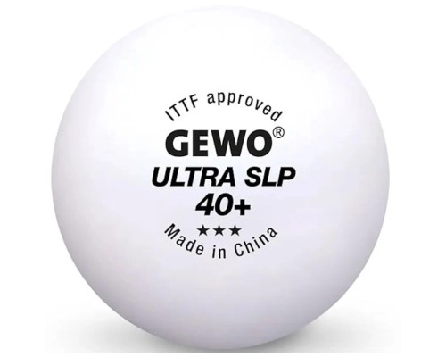 М'ячик для настільного теніса Gewo Ultra SLP 40+ ITTF 6 шт (81351200) (931057)