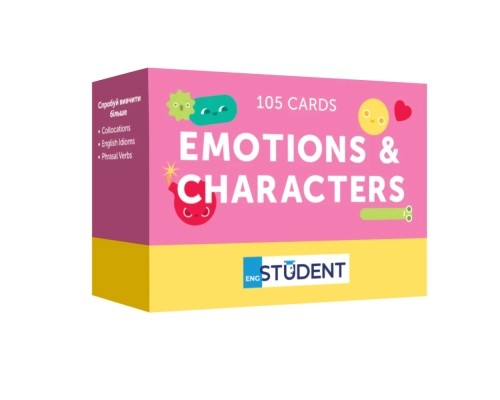 Навчальний набір English Student Картки для вивчення англійської мови Emotions & Characters (укр.) (591226005)