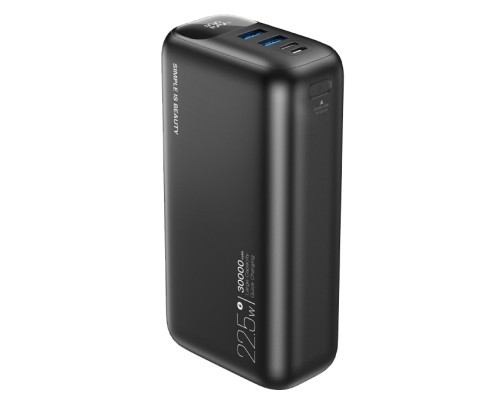 Батарея універсальна XO 30000mAh, PD/20W, QC/22.5W, black (PR200_Black) 