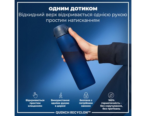 Пляшка для води ION8 OneTouch 1000 мл BPA Free, Navy (I8RF1000NAV)