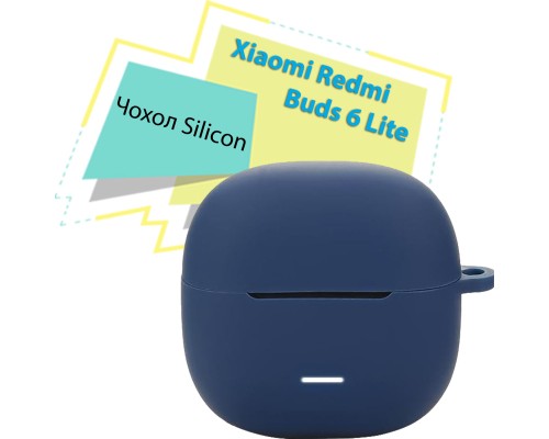 Чохол для навушників BeCover Silicon для Xiaomi Redmi Buds 6 Lite Deep Blue (713233)