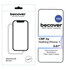 Скло захисне BeCover CMF by Nothing Phone 1 10D Black (713571)
