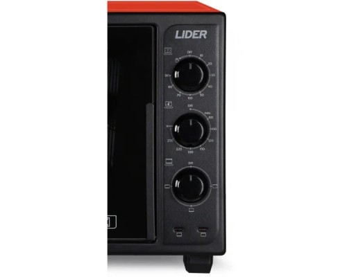 Електропіч LIDER 3623 ECO BLACK-RED