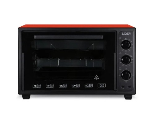 Електропіч LIDER 3623 ECO BLACK-RED