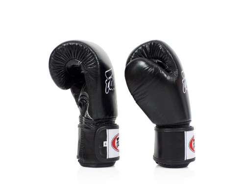 Боксерські рукавички Fairtex BGV1 Black 18 унцій (бинти в комплекті) (BGV1_18oz_Black)