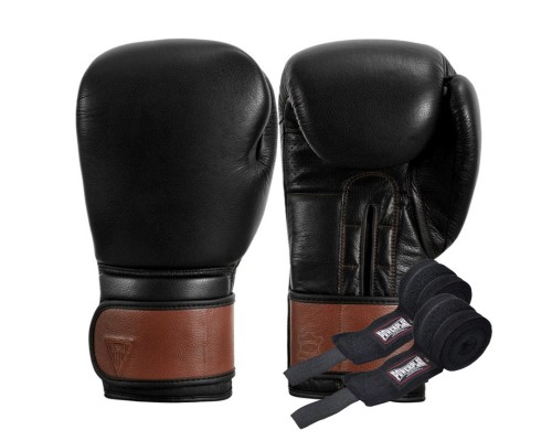 Боксерські рукавички Title Boxing Honorary Black M 12 oz (GOSBG M BK/BNL)