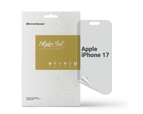 Плівка захисна Armorstandart hydrogel Anti-spy Apple iPhone 17 (ARM86179)