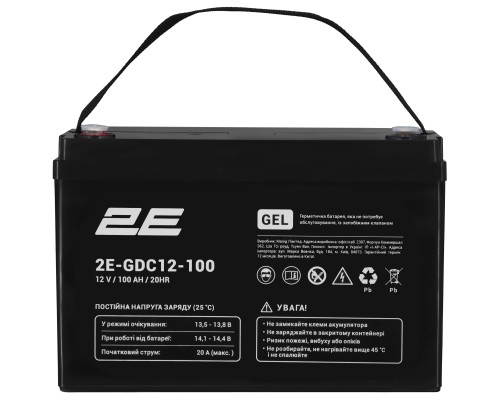 Батарея до ДБЖ 2E 2E-GDC12-100 12V 100Ah (2E-GDC12-100)