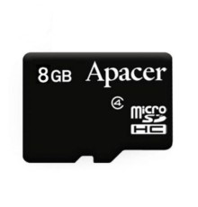 Карта пам'яті Apacer 8GB microSDHC Class4 w/o Adapter RP (AP8GMCSH4-RA)