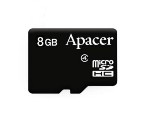 Карта пам'яті Apacer 8GB microSDHC Class4 w/o Adapter RP (AP8GMCSH4-RA)