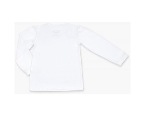 Кофта дитяча Breeze з шифоновими рукавами і стразами (8840-92G-white)