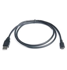 Дата кабель USB 2.0 AM to Micro 5P 1.0m Pro black REAL-EL (EL123500023)