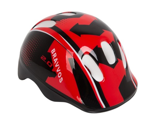 Шолом Velotrade HEL100 черно-красный детский (HEAD-007)