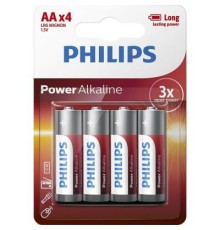 Батарейка Philips AA LR6 Power Alkaline * 4 (LR6P4B/10)