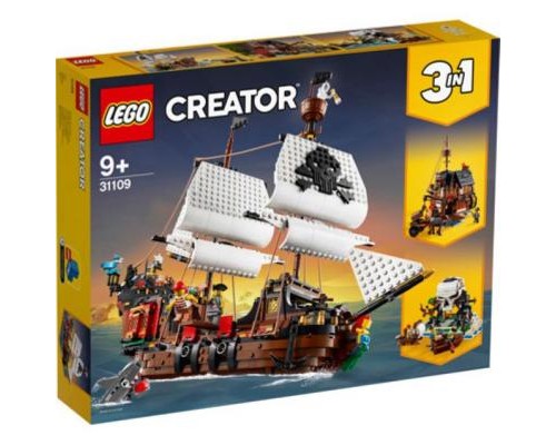 Конструктор LEGO Creator Піратський корабель 1262 деталі (31109)