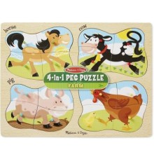 Пазл Melissa&Doug 4 в 1 Ферма (MD9858)