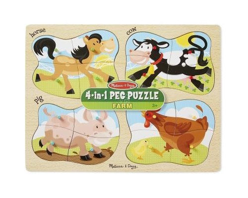 Пазл Melissa&Doug 4 в 1 Ферма (MD9858)
