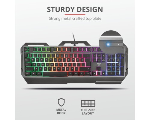 Клавіатура Trust GXT 856 Torac Illuminated Black (23577)