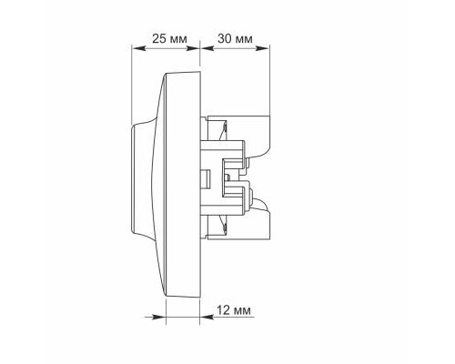 Розетка Videx BINERA 2ая с заземлением серебр (VF-BNSK2G-SS)