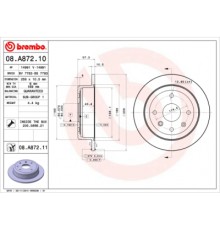 Гальмівний диск Brembo 08.A872.10