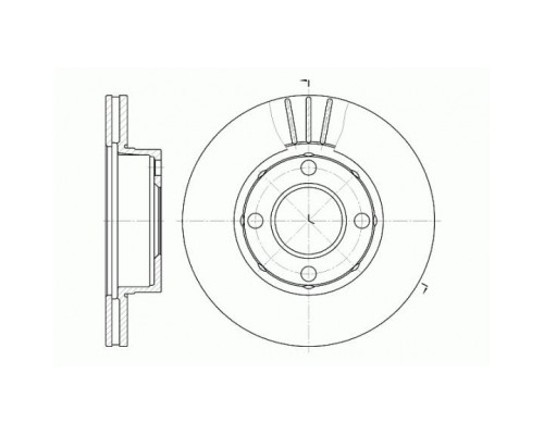 Гальмівний диск REMSA 6177.10