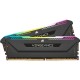 Модуль пам'яті для комп'ютера DDR4 16GB (2x8GB) 3600 MHz Vengeance RGB Pro SL Black Corsair (CMH16GX4M2D3600C18)