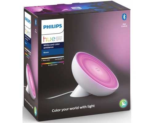 Настільна лампа Philips Hue Bloom, Color, BT, DIM, біла (929002375901)