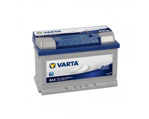 Акумулятор автомобільний Varta Blue Dynamic 72Аh (-/+) (572409068)