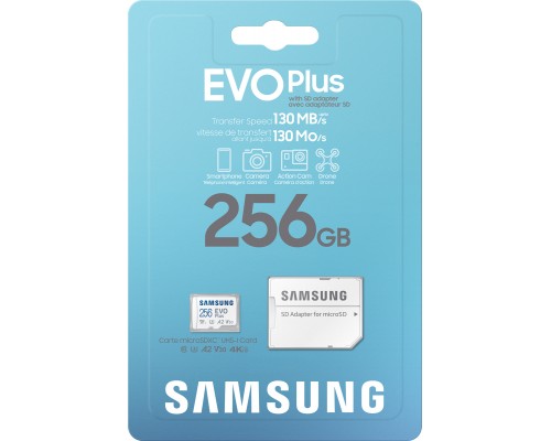 Карта пам'яті Samsung 256GB microSDXC class 10 EVO PLUS UHS-I (MB-MC256KA/RU)