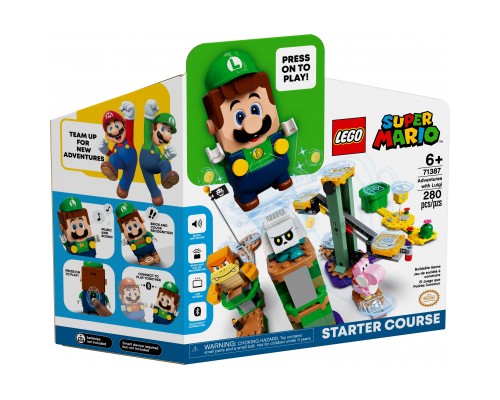 Конструктор LEGO Super Mario Стартовий набір Пригоди разом з Луїджі 280 детал (71387)