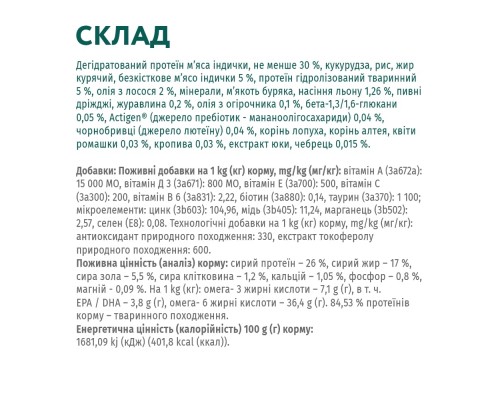 Сухий корм для собак Optimeal для середніх порід зі смаком індички 12 кг (4820083905506)