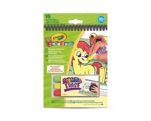 Набір для творчості Crayola Mini Kids Розмальовка багаторазова Ферма (81-1499-3)