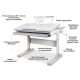 Парта Mealux Edmonton Multicolor G з полицею S50 (BD-610 W/MC + G + S50)