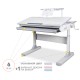 Парта Mealux Edmonton Multicolor G з полицею S50 (BD-610 W/MC + G + S50)