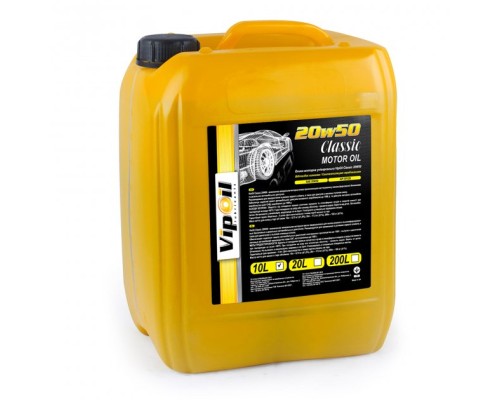 Моторна олива VIPOIL VipOil Classic 20W-50 SF/CD, 10л (0252403)