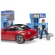 Ігровий набір Bruder АЗС з автомийкою, автомобілем та фігурками (62111)