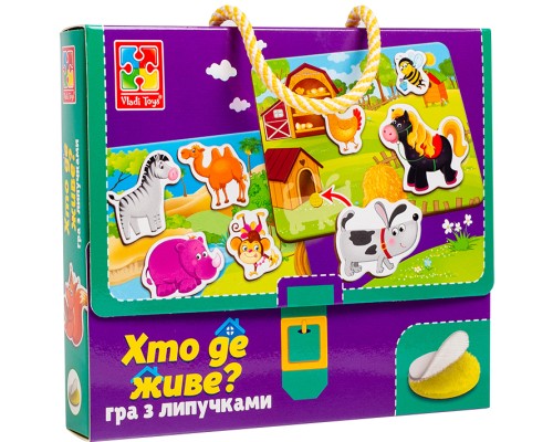 Розвиваюча іграшка Vladi Toys Гра з липучками Хто де живе? (укр) (VT1302-26) Розвиваюча іграшка Vladi Toys Гра з липучками Хто де живе? (укр) (VT1302-26)