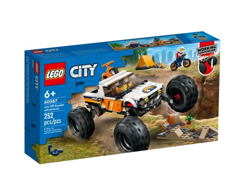 Конструктор LEGO City Пригоди на позашляховику 4x4 252 деталі (60387)