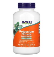 Мінерали Now Foods Цитрат Калію, Potassium Citrate Pure Powder, Now Foods, 340 гр (NOW-01446)