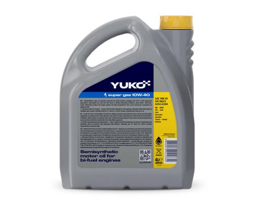 Моторна олива Yuko SUPER GAS 10W-40 4л (4820070245332)