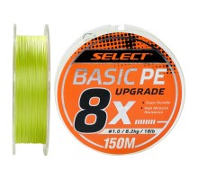 Шнур Select Basic PE 8x 150m Light Green 1.0/0.14mm 18lb/8.2kg (1870.31.39)